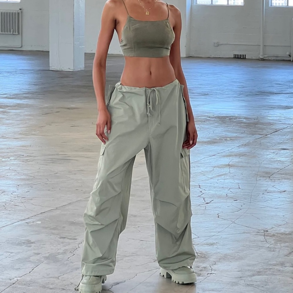 Local European Le Parachute Pants Sage